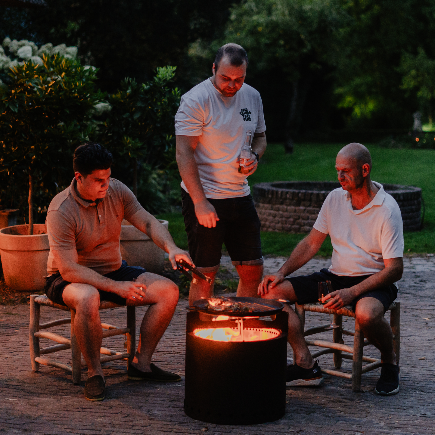 Vuurkorf en BBQ Smokeless Firepit Fuego Lujo Blackline 49Ø