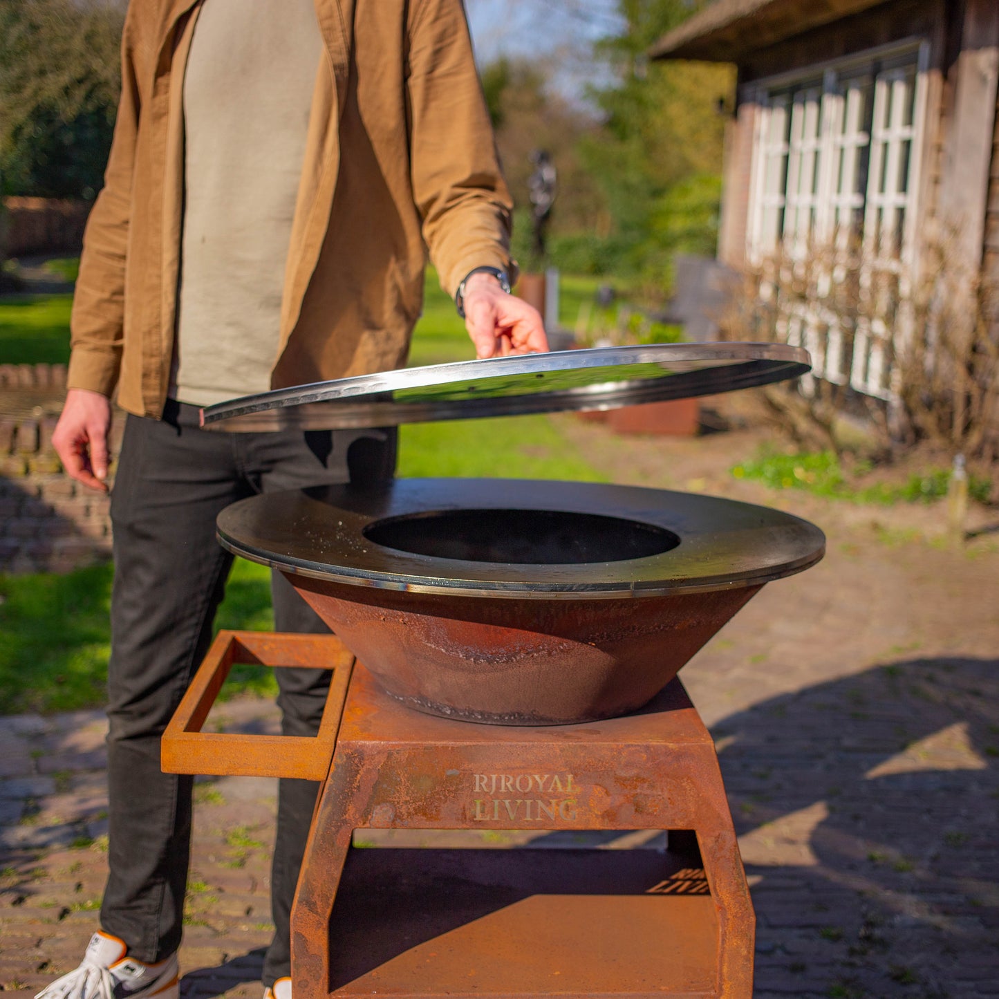 RVS 304 BBQ Plancha 70cm afdek plaat