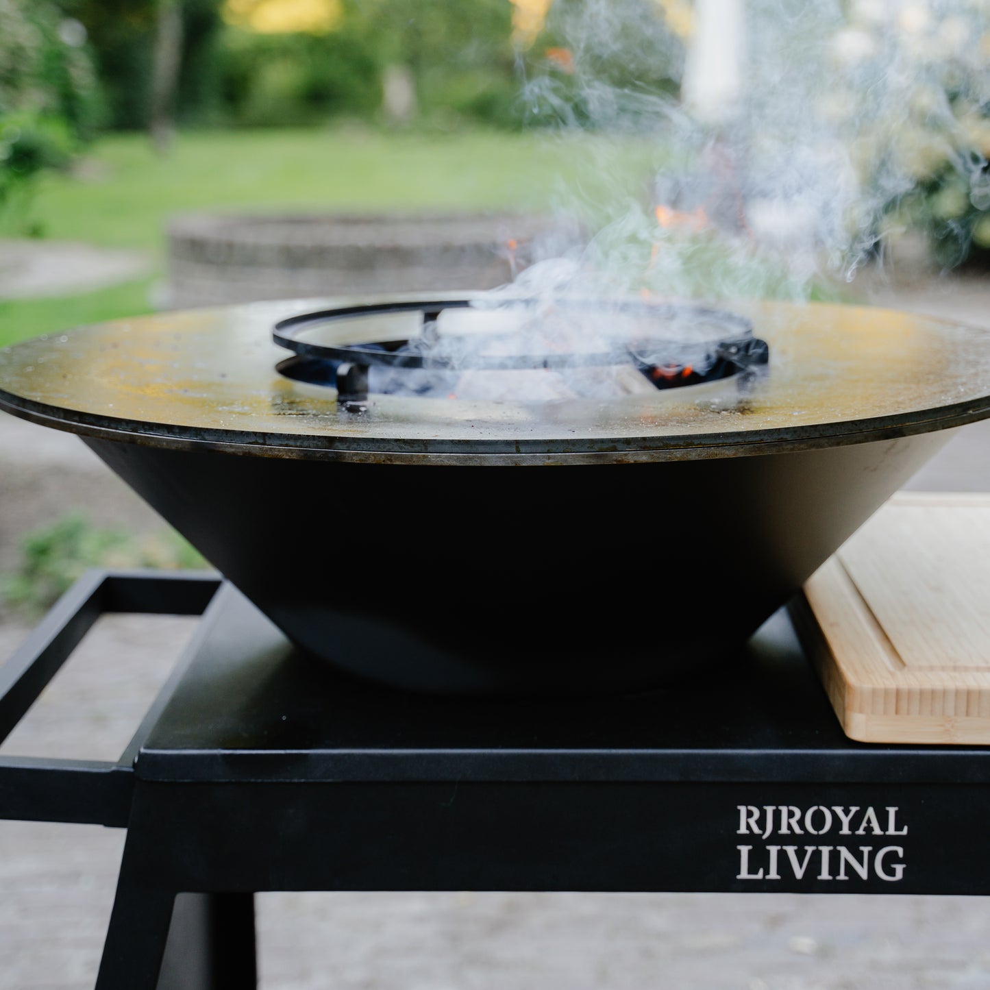BBQ Plancha Grill Big Jack Black 2.0 - Met hoes en houtopslag