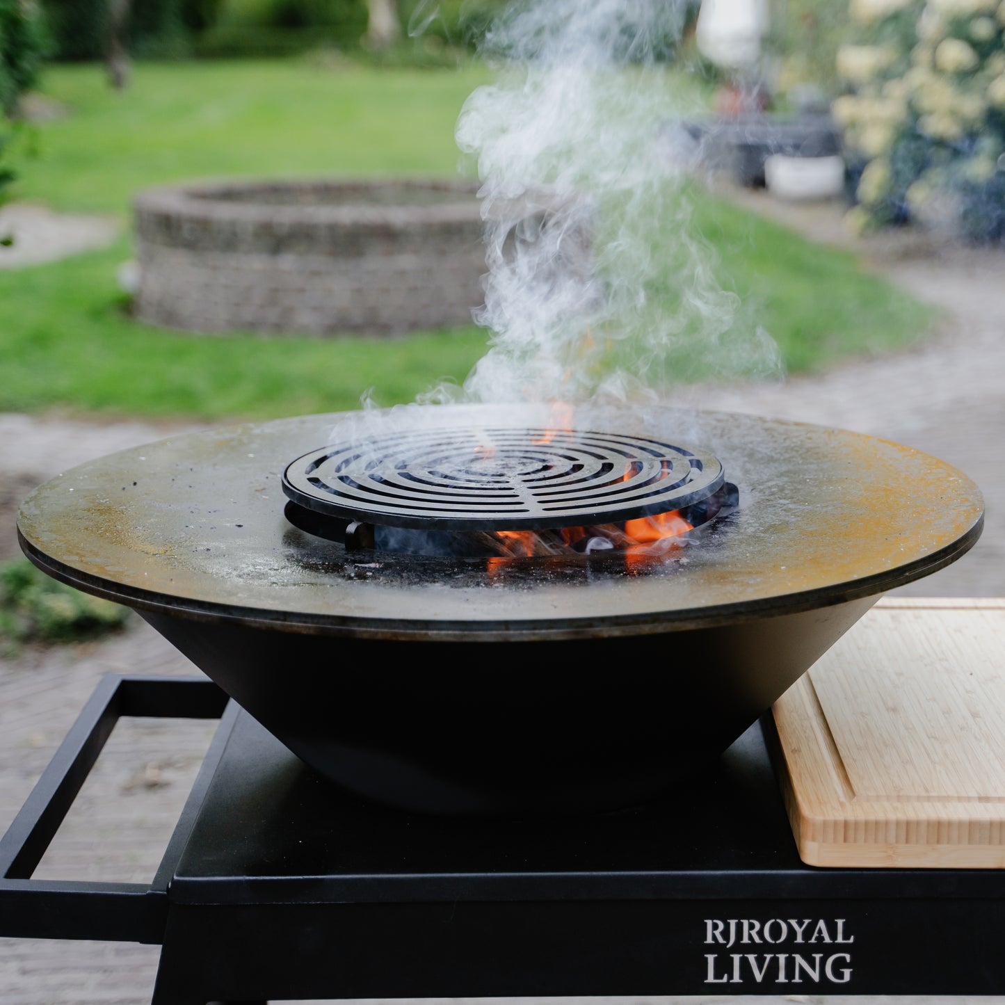 BBQ Plancha Grill Big Jack Black 2.0 - Met hoes en houtopslag