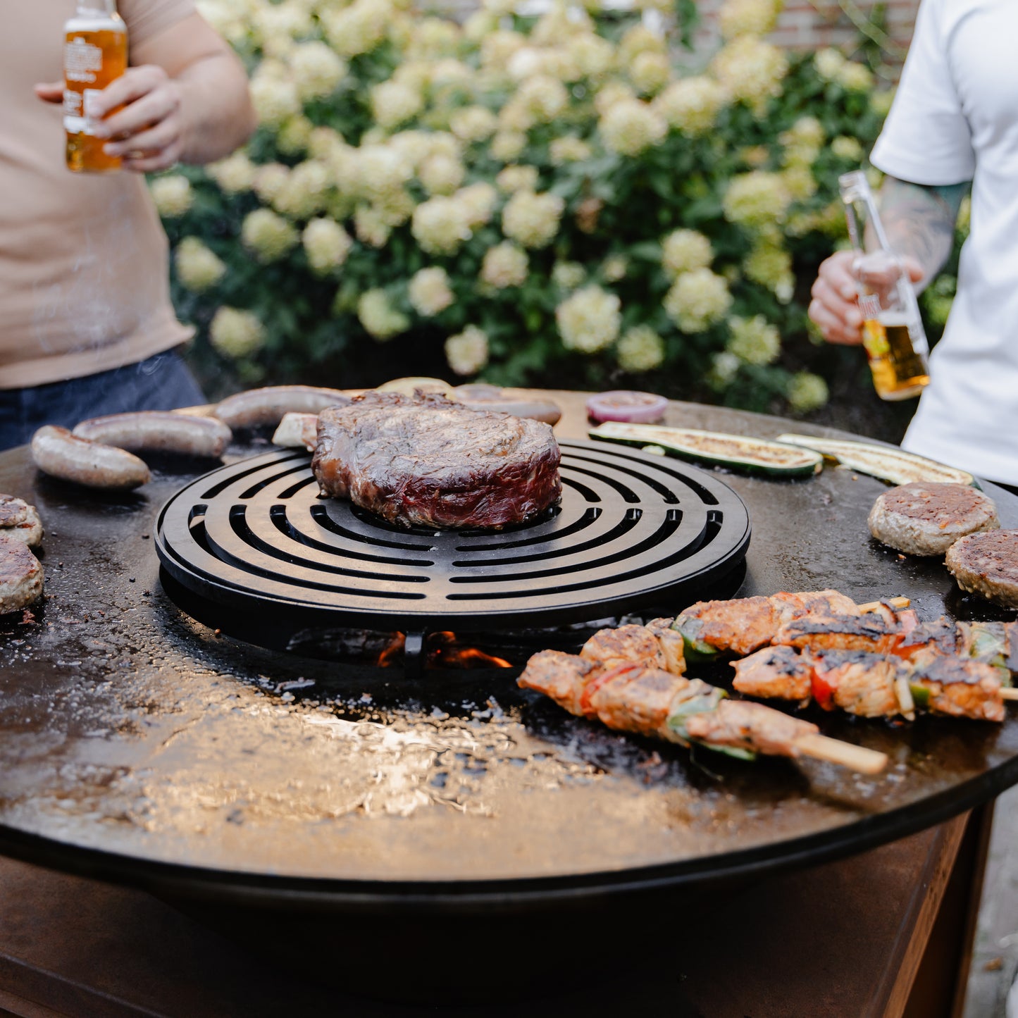 BBQ Plancha Grill Big Jack Cortenstaal 2.0 - Met hoes en houtopslag