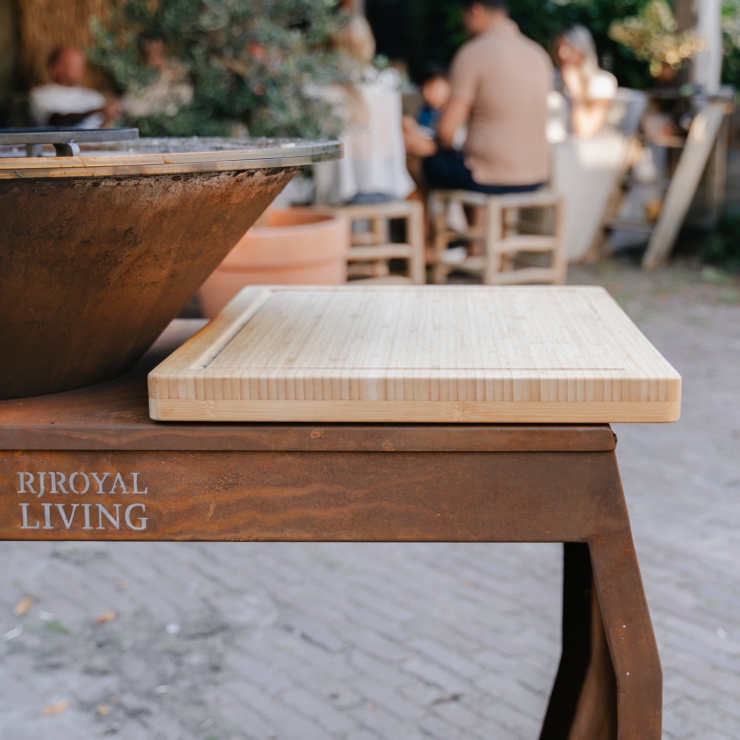 BBQ Plancha Grill Big Jack Cortenstaal 2.0 - Met hoes en houtopslag