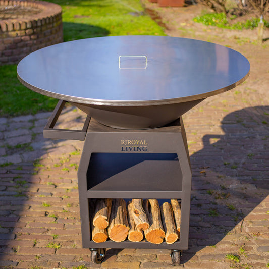 RVS 304 BBQ Plancha 100cm afdek plaat