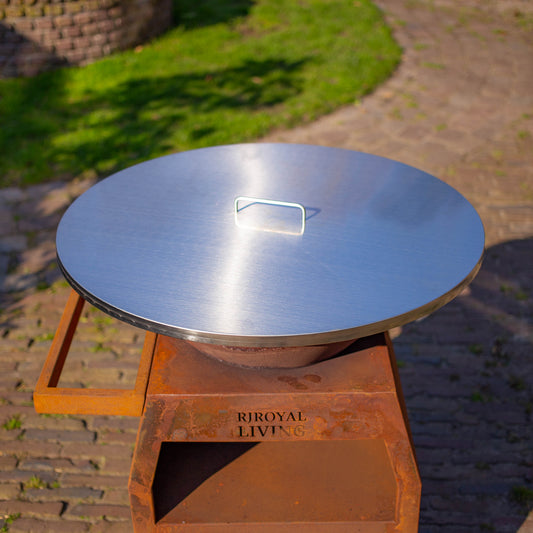 RVS 304 BBQ Plancha 70cm afdek plaat
