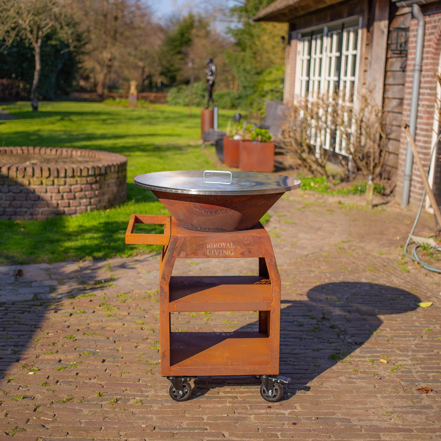 RVS 304 BBQ Plancha 70cm afdek plaat
