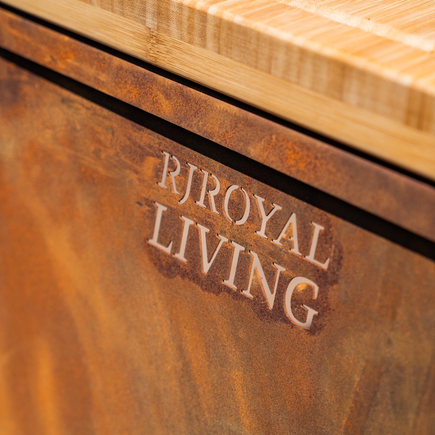 BBQ Plancha Tafel - Tabla Cortar Cortenstaal - Zonder Snijplank